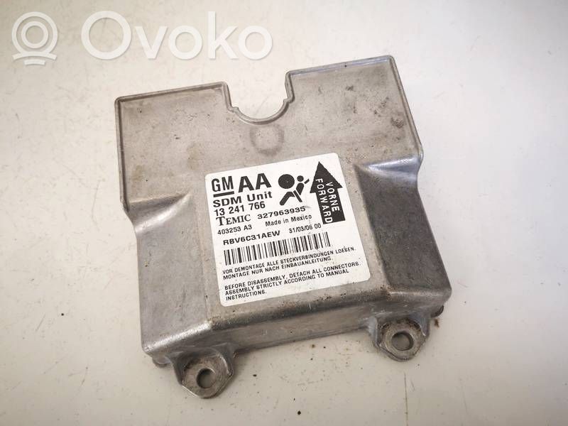 Opel Zafira B Centralina/modulo airbag 