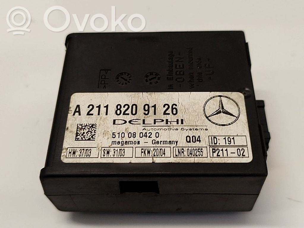 Mercedes-Benz S W220 Centralina/modulo allarme