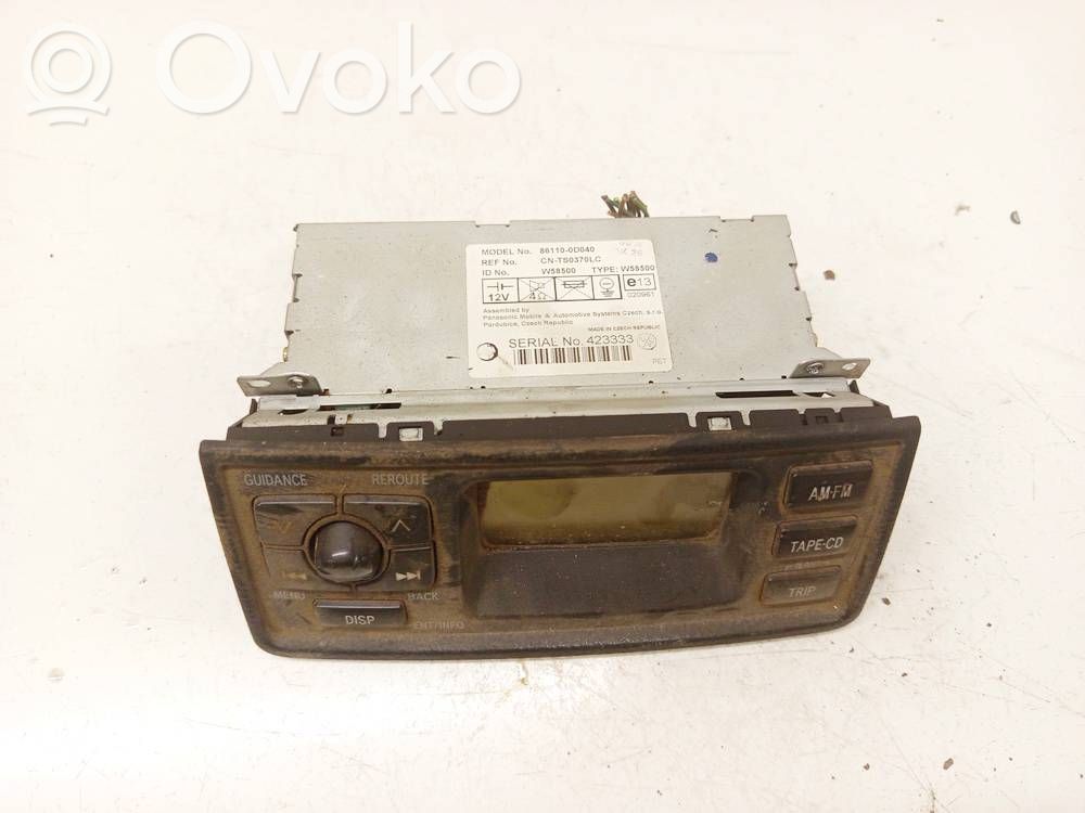 Toyota Yaris Unitate principală radio/CD/DVD/GPS 