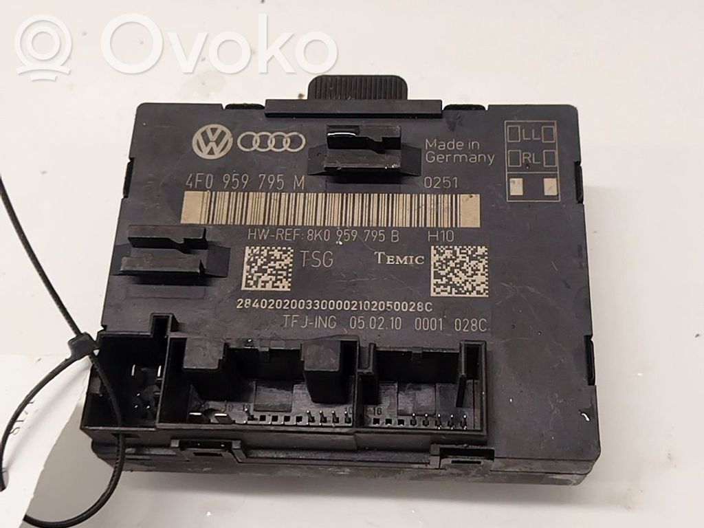 Unité de commande module de porte   8K0959795B,8K0959795B,4F0959795M,8K0959795B