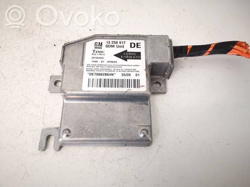 Opel Meriva A Module de contrôle airbag 