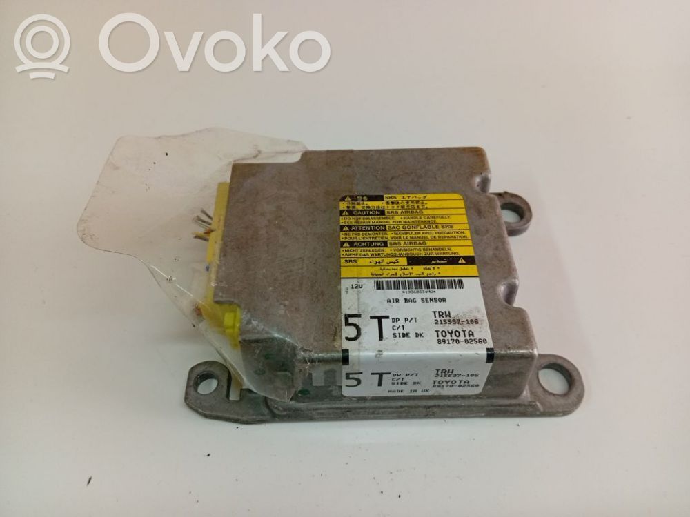 Toyota Auris 150 Centralina/modulo airbag 