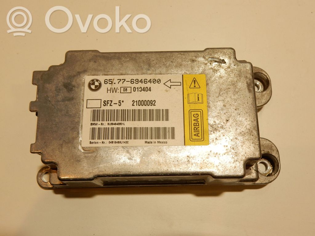 BMW 5 E60 E61 Turvatyynyn ohjainlaite/moduuli 