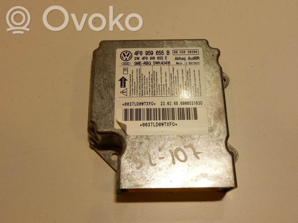 Audi A6 S6 C6 4F Sterownik / Moduł Airbag 