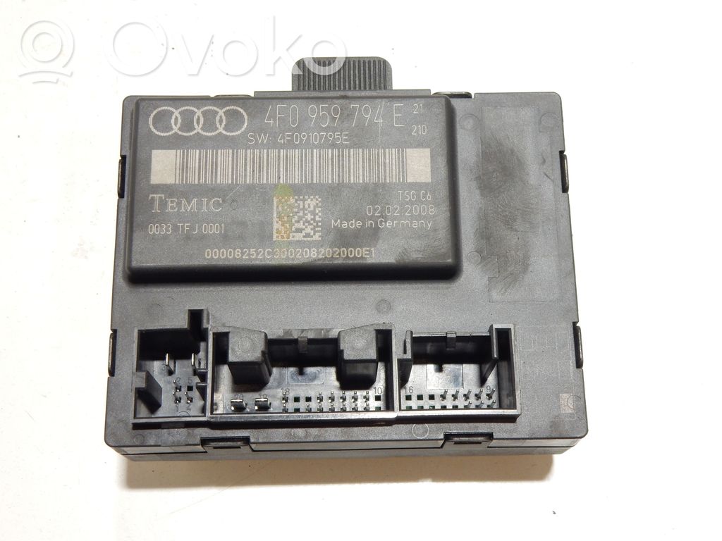 Audi A6 S6 C6 4F Unitate/modul comandă uși 