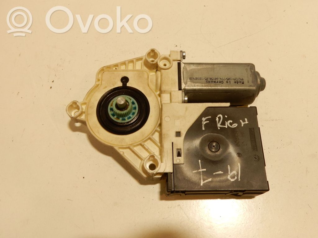 Volkswagen PASSAT B6 Motor del regulador de la ventanilla de la puerta delantera 