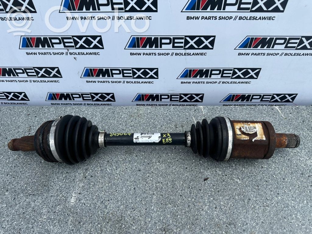 BMW X3 E83 Eje de transmisión delantero 