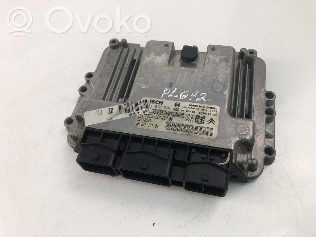 Engine control unit/module ECU   9662517180,0281012526