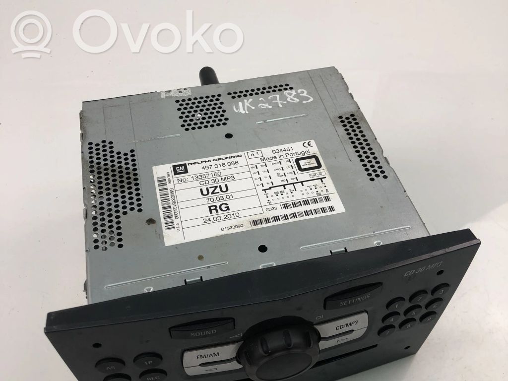 Opel Corsa D Unité principale radio / CD / DVD / GPS 