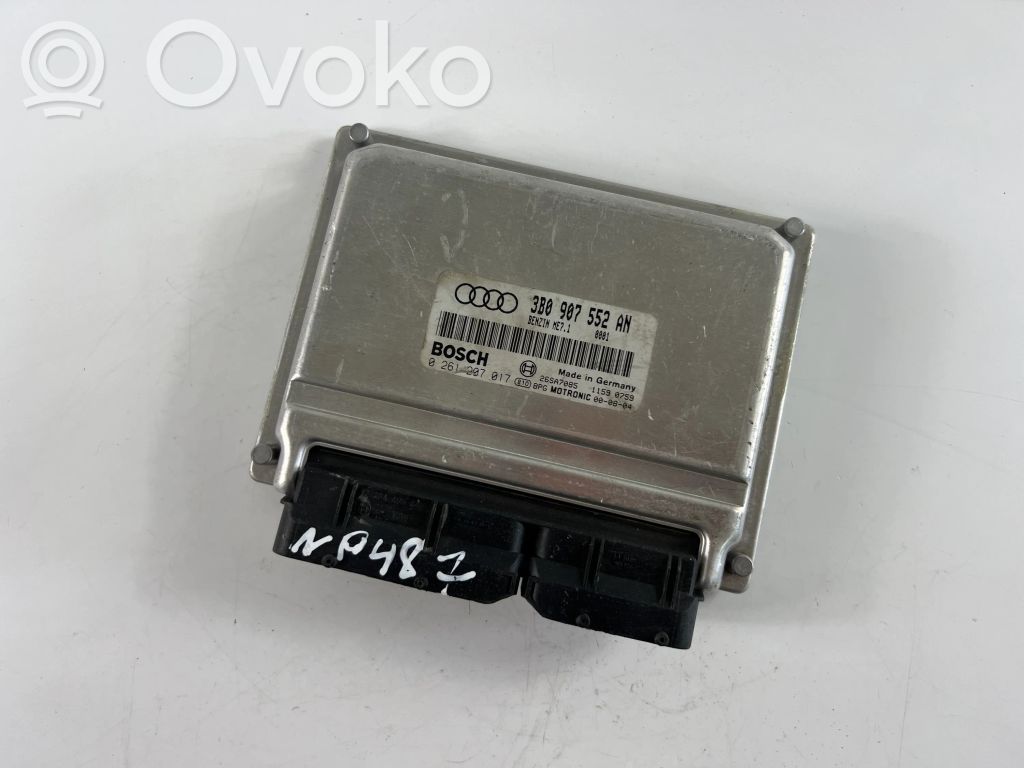 Engine control unit/module ECU   3B0907552AN,0261207017