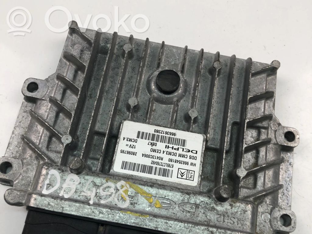 Engine control unit/module ECU   9663548180,9663612380