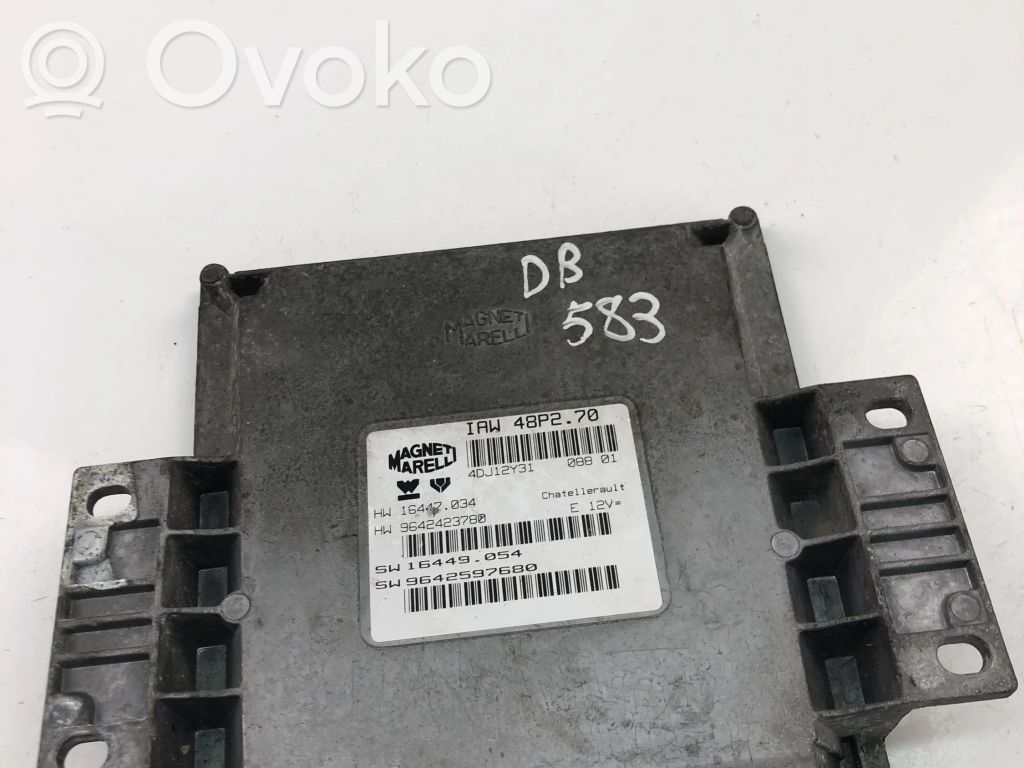 Engine control unit/module ECU   9642423780,9642597680