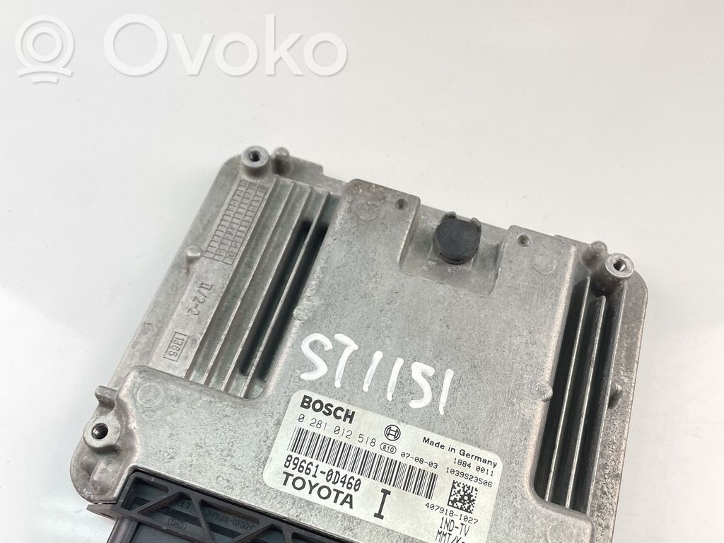 Toyota Yaris Engine control unit/module ECU 