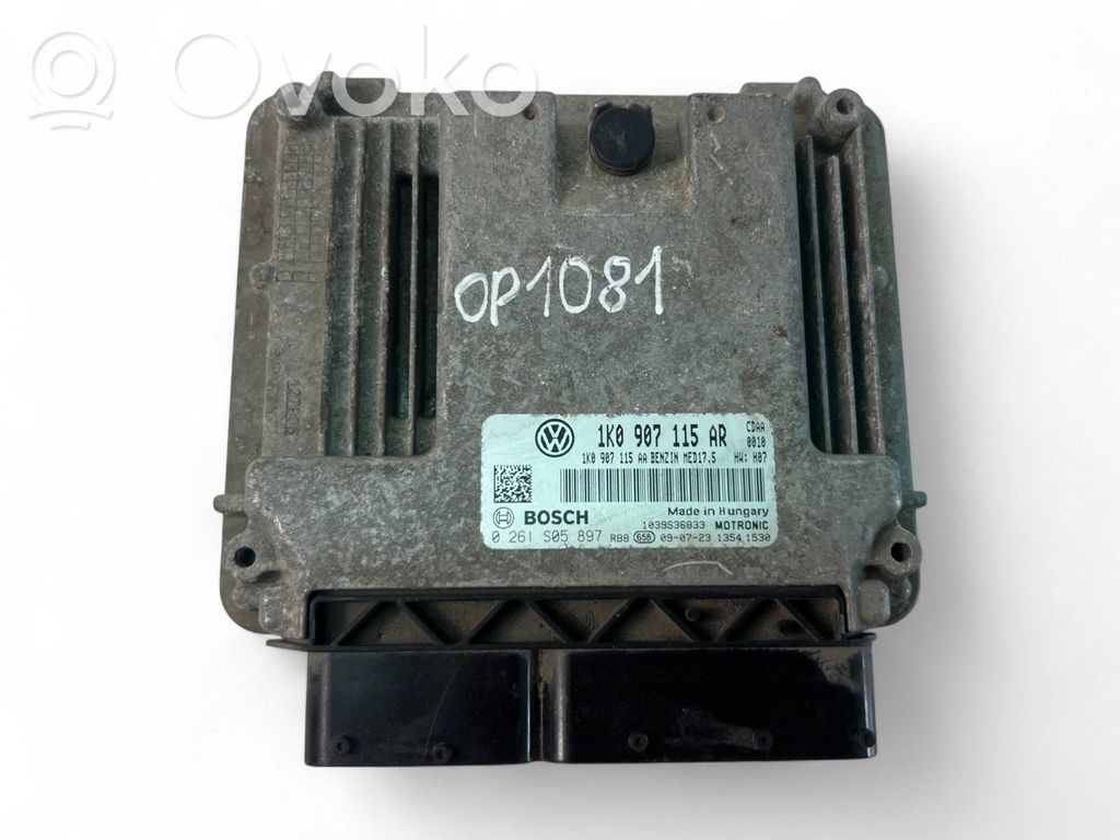 Engine control unit/module ECU   1K0907115AR,0261S05897