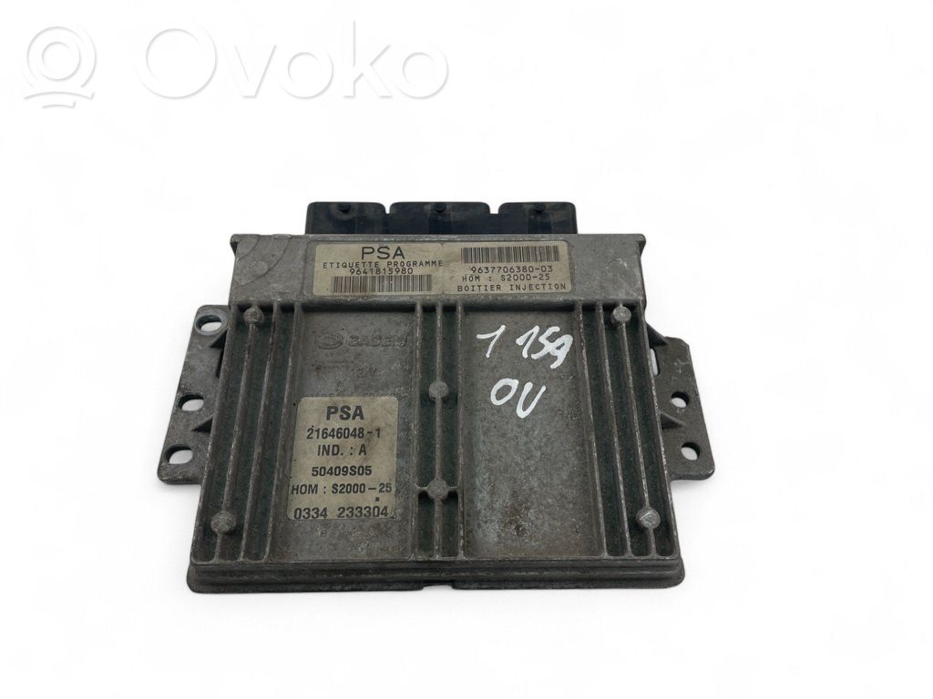 Peugeot 206 Engine control unit/module ECU 