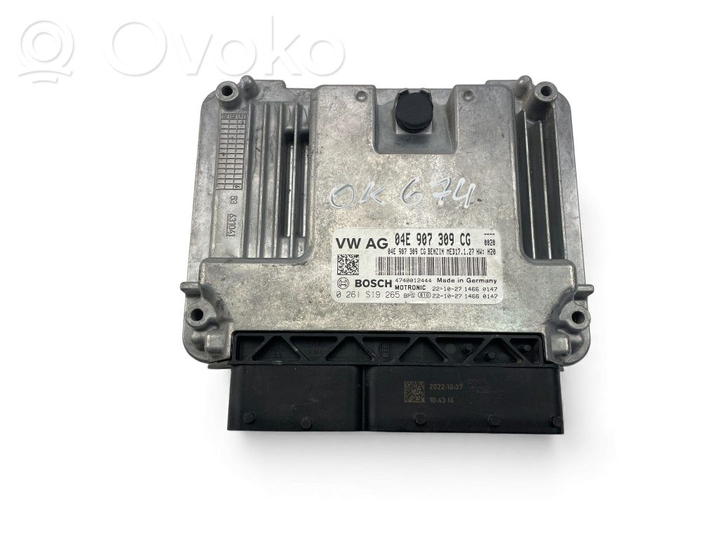 Engine control unit/module ECU   04E907309CG,0261S19265