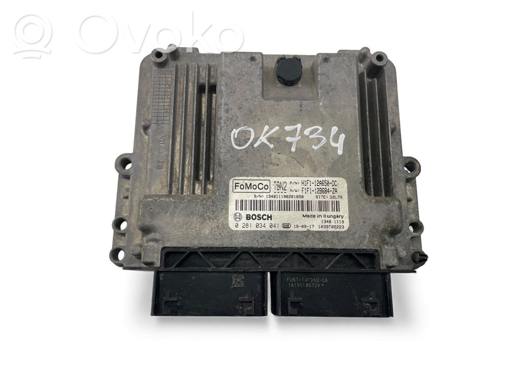Engine control unit/module ECU   H1F112A650DC,F1F112B684ZA,0281034041