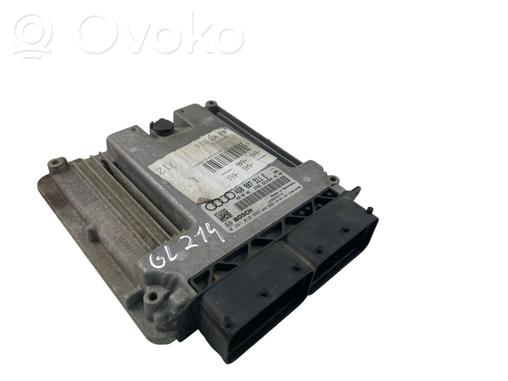 Engine control unit/module ECU   4G0907311E,0281018892