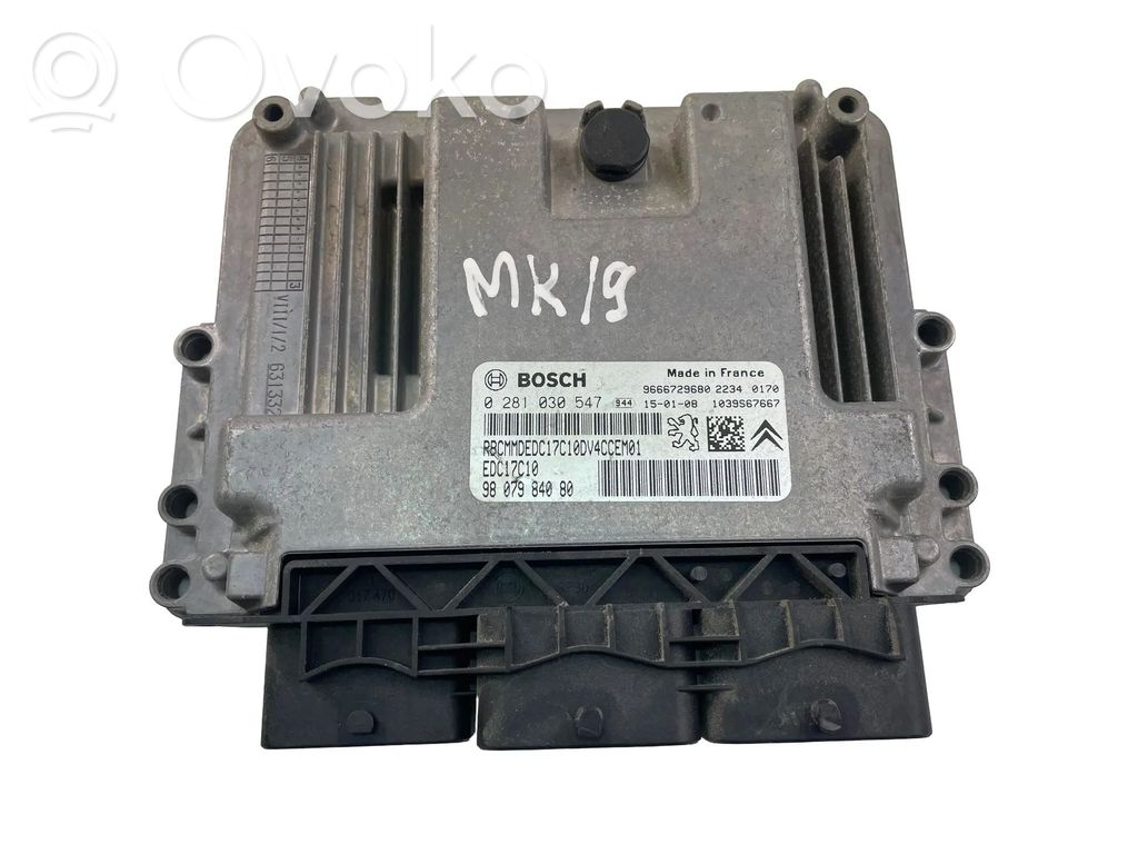 Peugeot 208 I Engine control unit/module ECU 