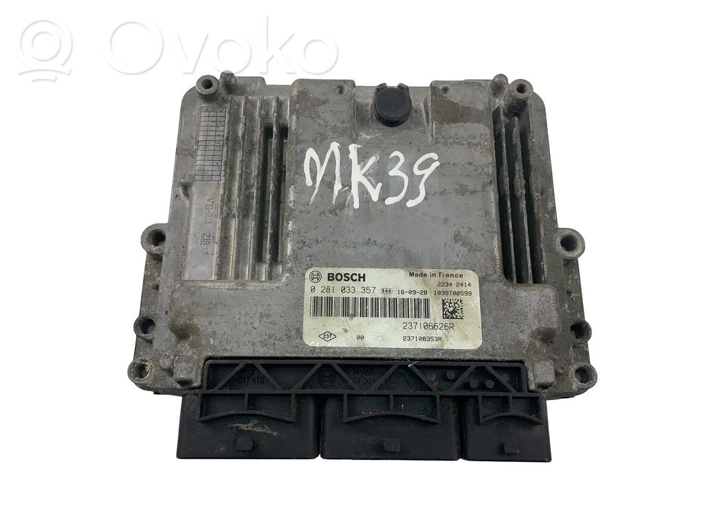 Engine control unit/module ECU   237106626R,0281033357