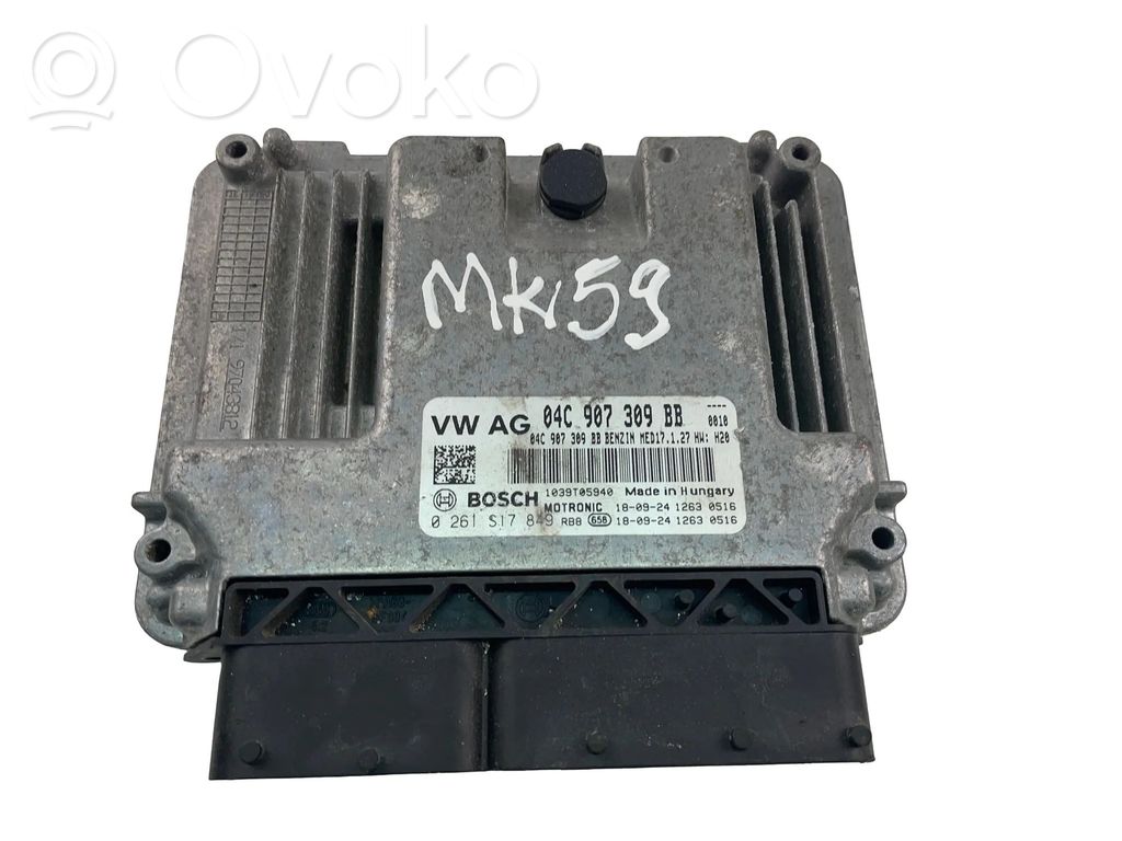 Engine control unit/module ECU   04C907309BB,0261S17849