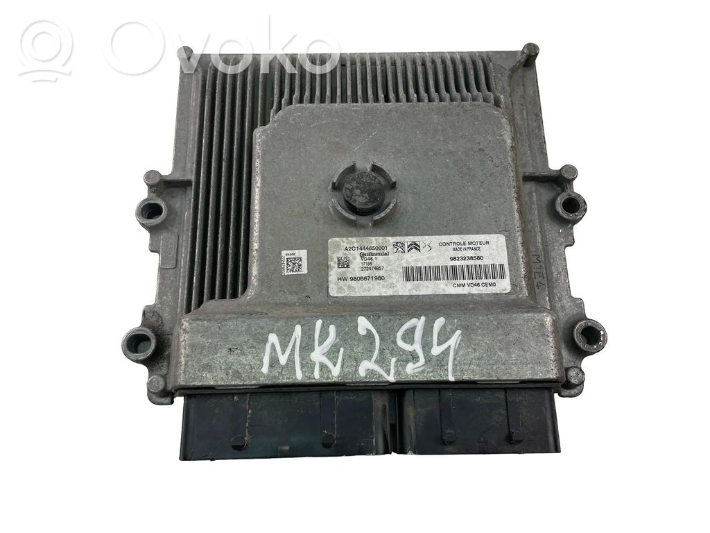 Engine control unit/module ECU   9806671980,9823238580