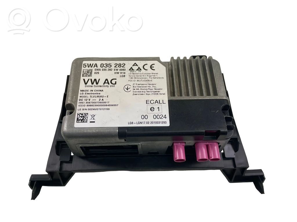 Bluetooth control unit module   5WA035282