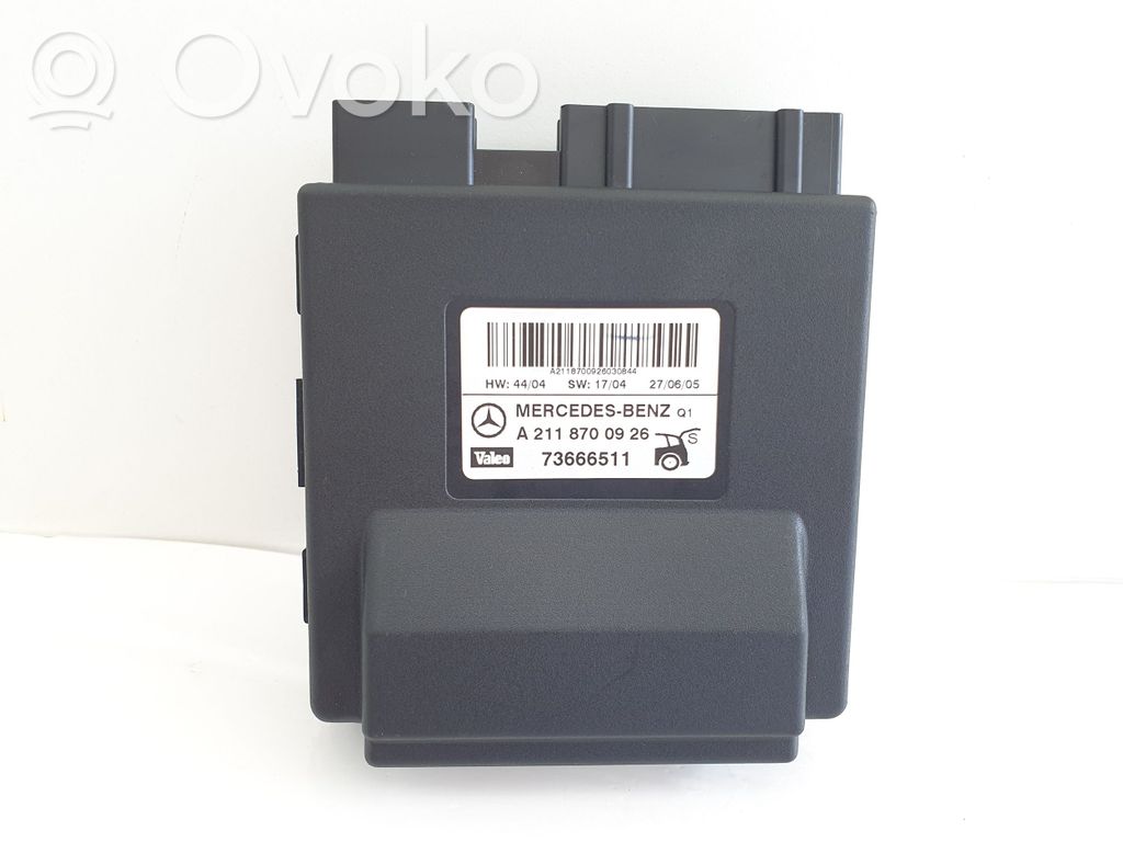 Mercedes-Benz E W211 Tailgate/trunk control unit/module 