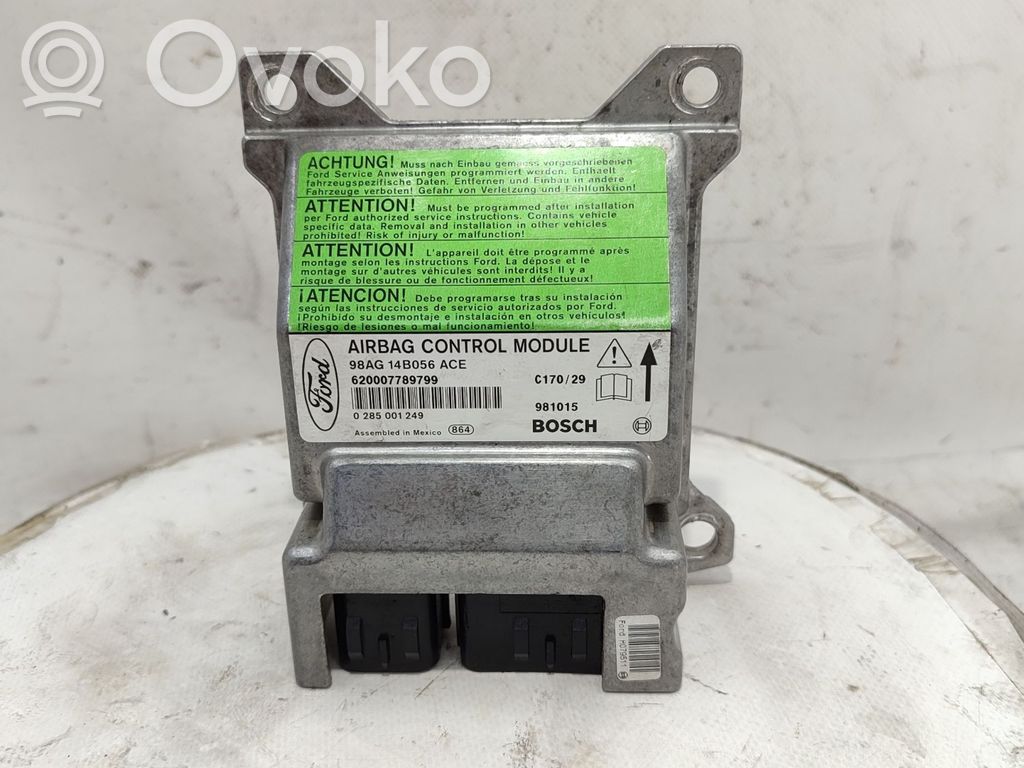 Unidad de control/módulo del Airbag   98AG14B056