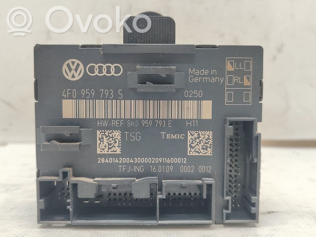 Audi A6 S6 C6 4F Centralina cancello 