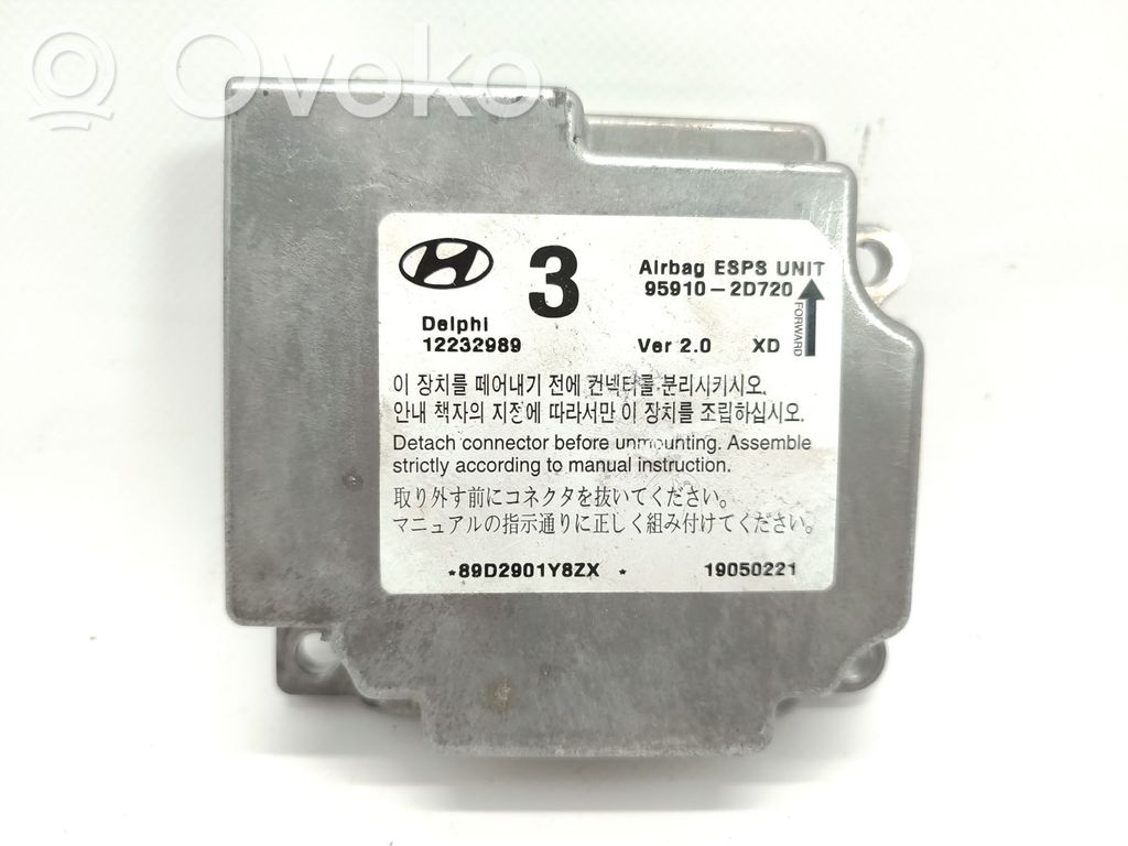 Hyundai Elantra Airbag control unit/module 