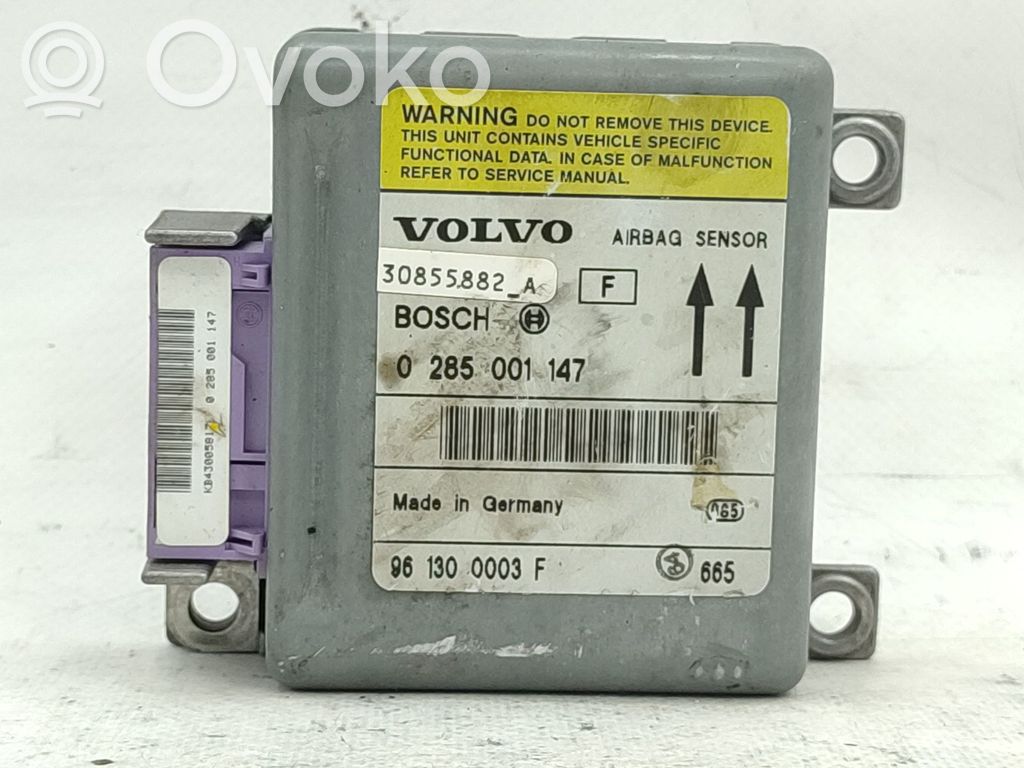 Volvo S40, V40 Airbag control unit/module 