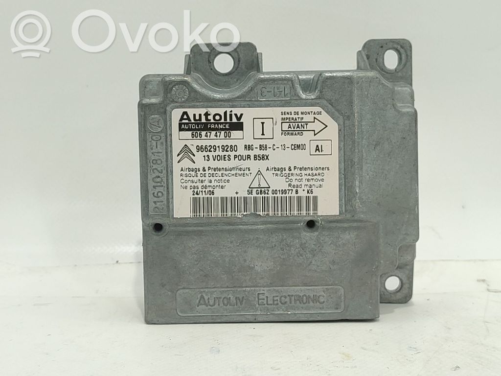 Citroen C4 Grand Picasso Module de contrôle airbag