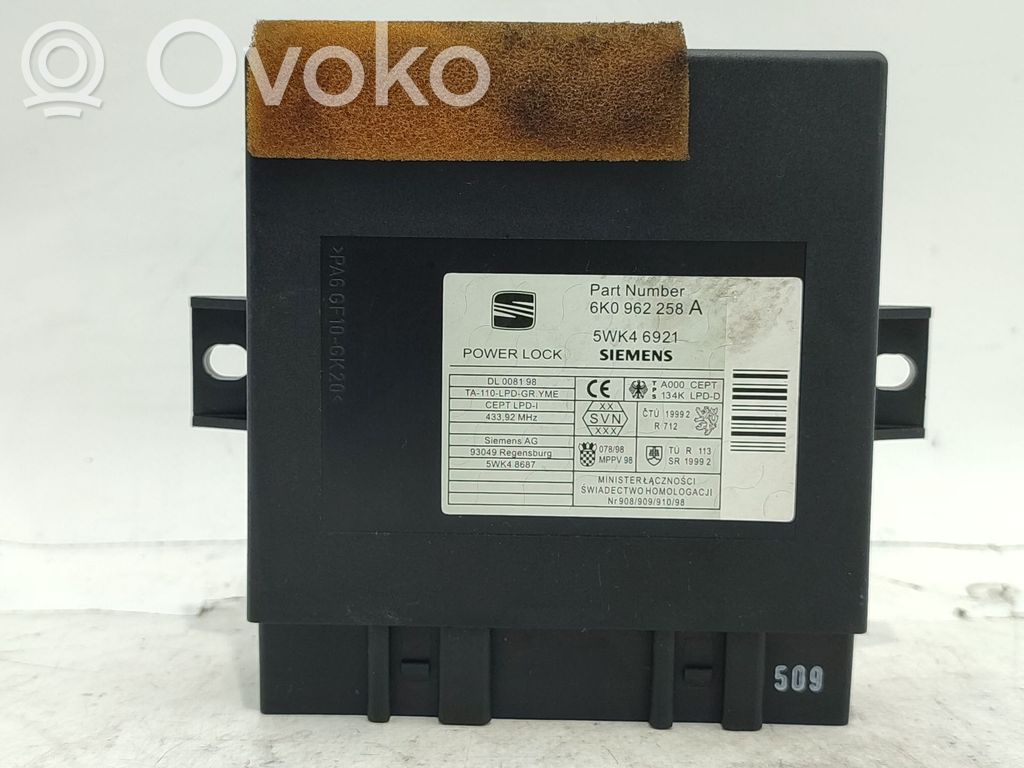 Autres unités de commande / modules   6K0962258A,6K0962258A