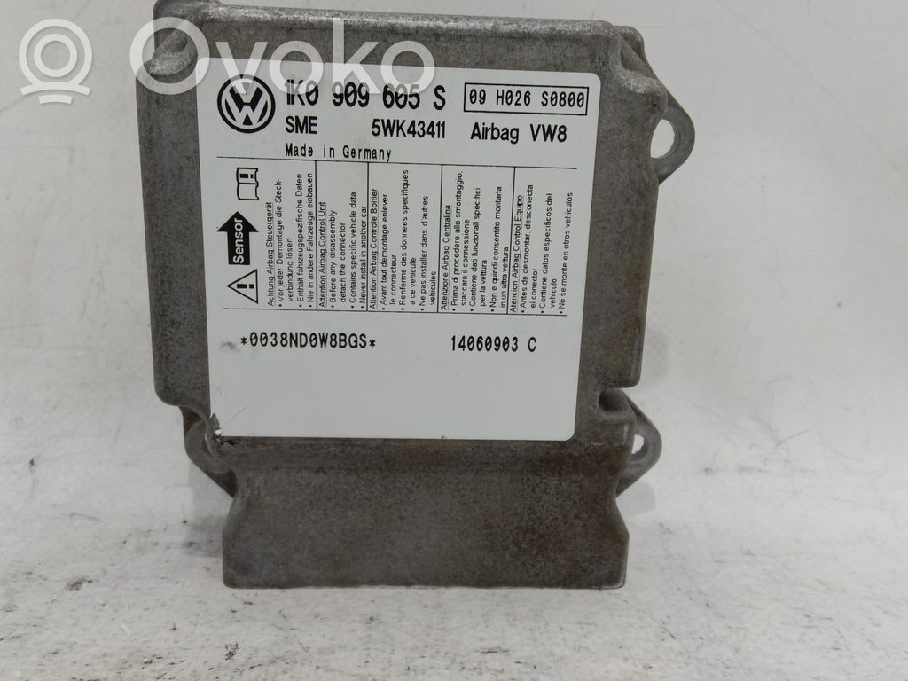 Skoda Octavia Mk2 (1Z) Centralina/modulo airbag