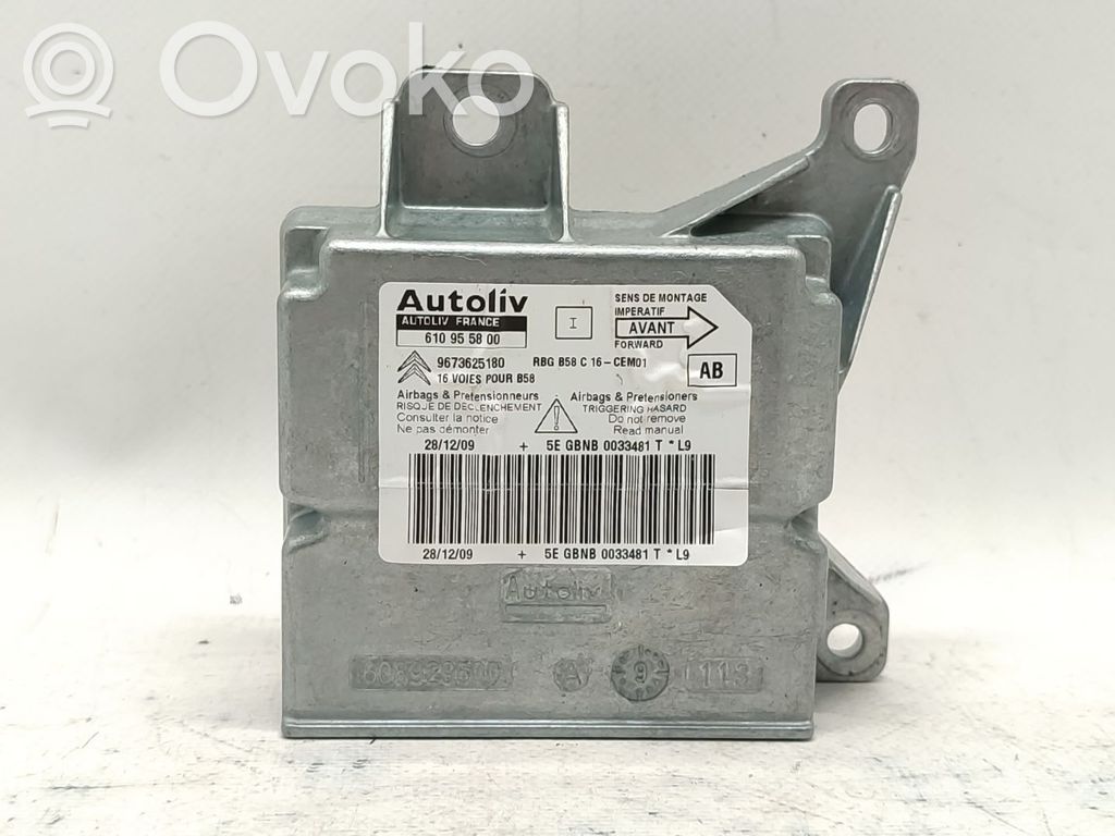 Centralina/modulo airbag   8974YE,9673625180