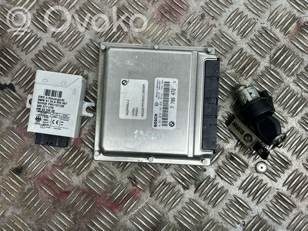 BMW 5 E39 Juego de cerradura y set ECU del motor 