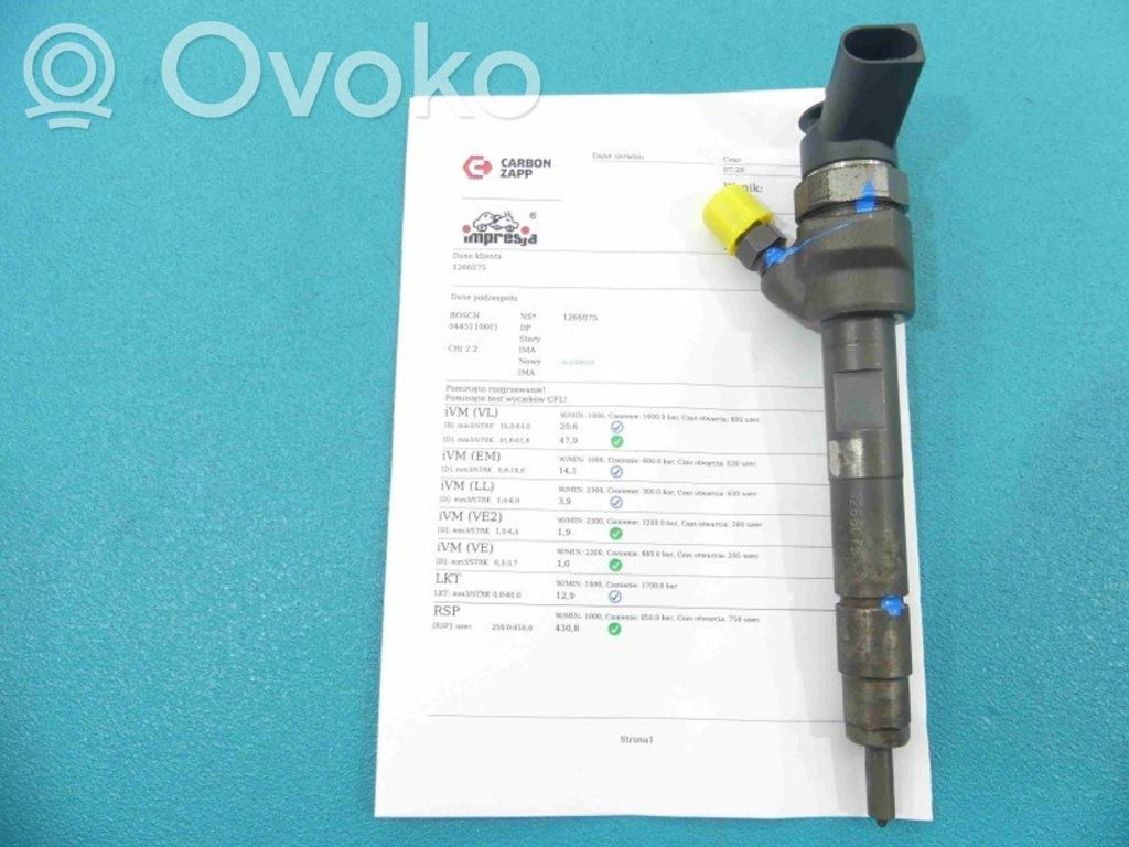 Inyector de combustible   0445110601,IMPRK1266075