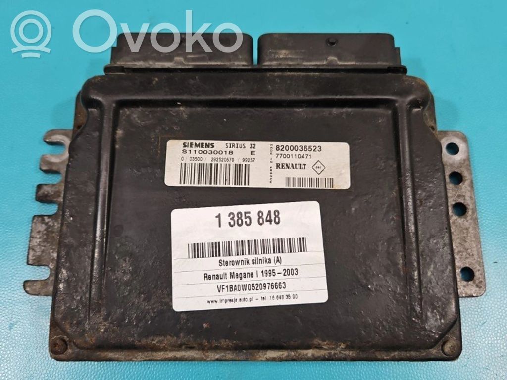 Renault Megane I Engine control unit/module ECU 