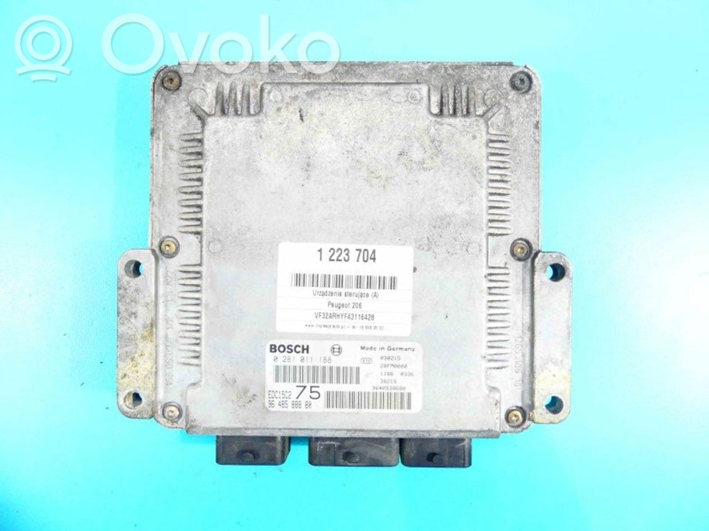Peugeot 206 Engine control unit/module ECU 