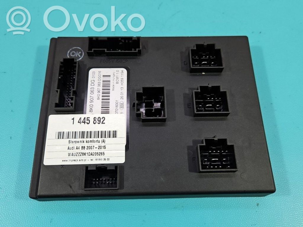 Sterownik / Moduł komfortu   8K0907063DG,IMPRK1445892
