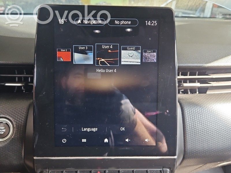 Renault Clio V Monitor / wyświetlacz / ekran 