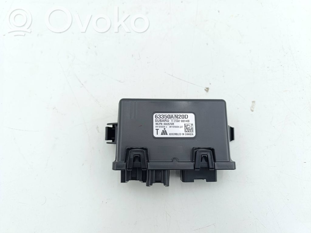 Tailgate/trunk control unit/module   63350AN20D