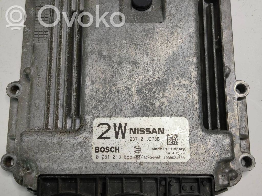 Engine control unit/module   23710JD78B,1039S21009,0281013855,8900907152