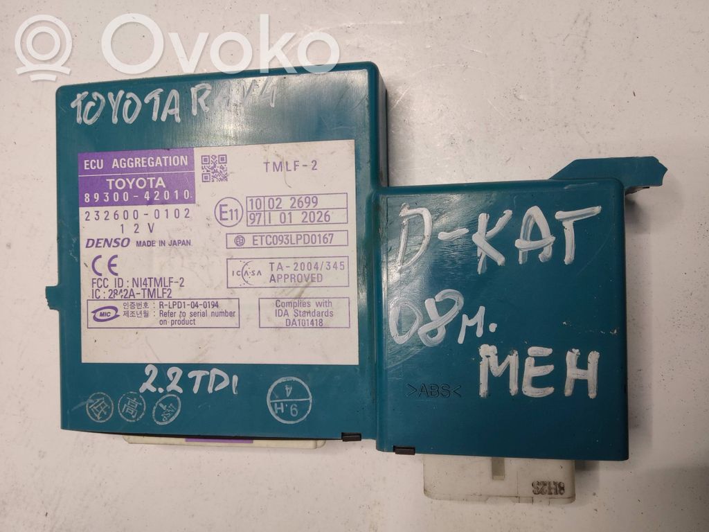 Toyota RAV 4 (XA30) Other control units/modules 
