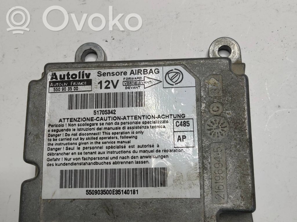 Fiat Doblo Airbag control unit/module 