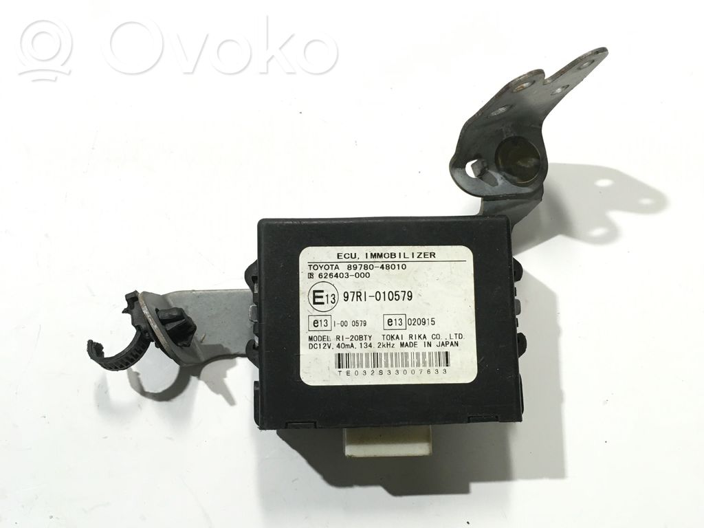 Immobilizer control unit/module   8978048010,97RI010579,626403000,E13020915