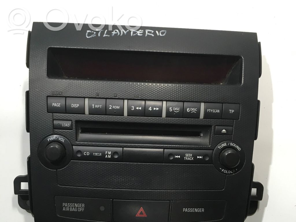 Mitsubishi Outlander Panel / Radioodtwarzacz CD/DVD/GPS 