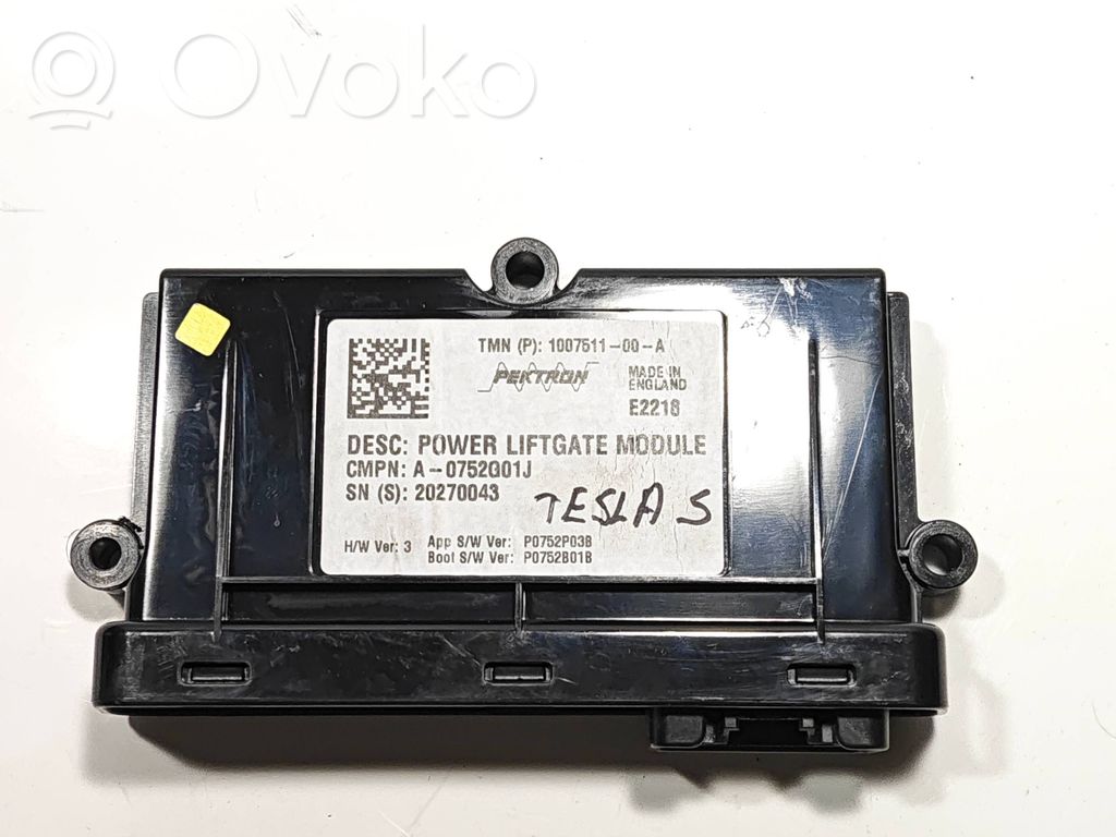 Tailgate/trunk control unit/module   100751100A,20270043,A0752G01J