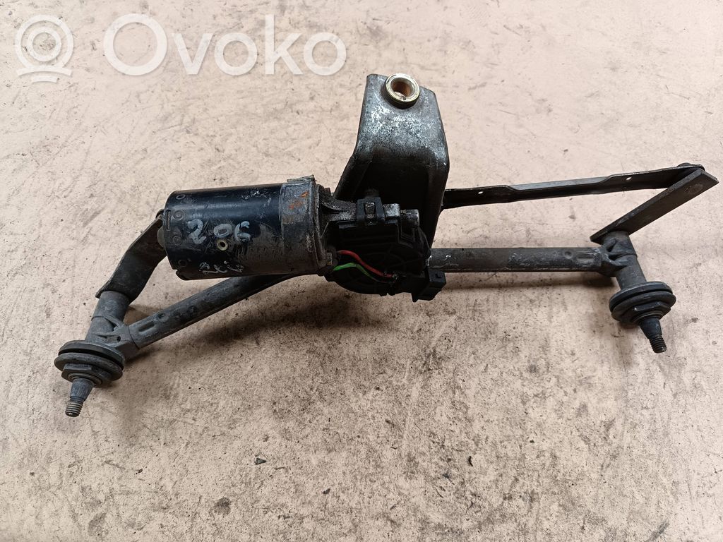 Peugeot 206 Wischergestänge Wischermotor vorne 